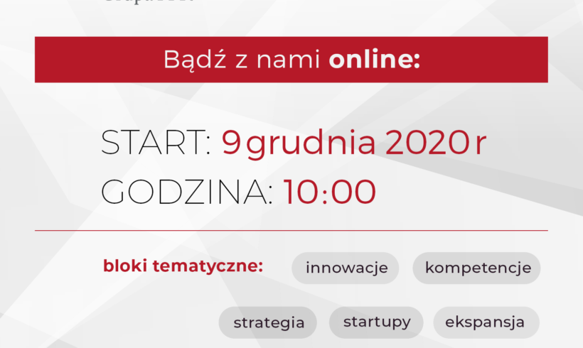(Polski) PARP FORUM PRZEDSIĘBIORCZOŚCI – 9 grudnia 2020 r. o godz. 10:00 (Polski) PARP FORUM PRZEDSIĘBIORCZOŚCI – 9 grudnia 2020 r. o godz. 10:00